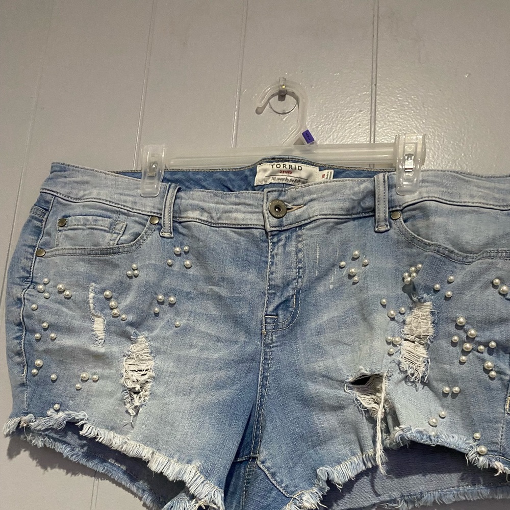 Torrid blue Jean shorts